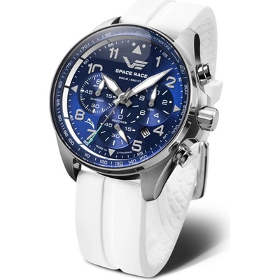 Vostok Europe 6S20/325A742S Bílý silikonový řemínek