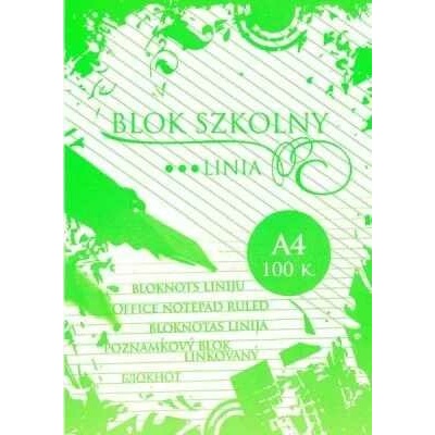 Kreska Poznámkový školní A4 linka