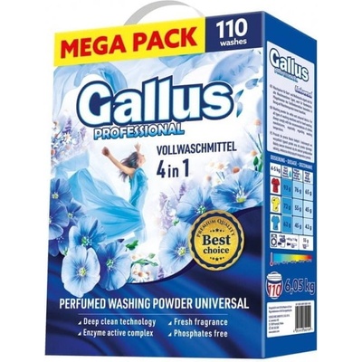 Gallus Professional 4v1 Universal prášok na pranie 6,05 kg 110 PD