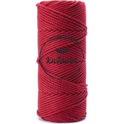 Bavlněná šňůra KaFanta Premium 3PLY 5mm - red wine