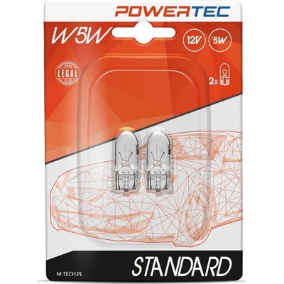 M-TECH Poland 12V/5W celosklo T10 - W5W, PTZ12-02B, baleno na blistru