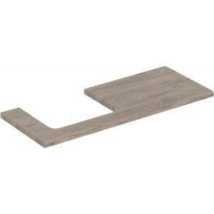 Geberit Плот за мивка Geberit One с ляв изрез, американски орех, хикори, 120 см (505.305.00.6)
