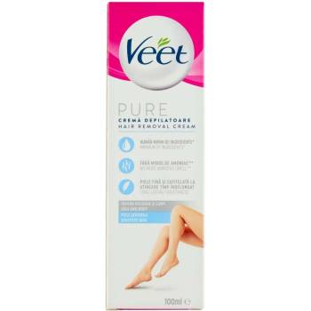 Veet Silk& Fresh Депилиращ крем за чувствителна кожа 100ml (5997321773438)