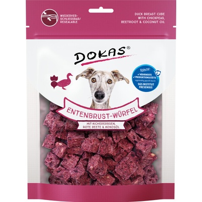 Dokas Kačacie kocky s cícerom červenou repou a kokosovým olejom 150 g