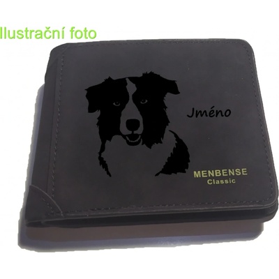peněženka se psem Border kolie
