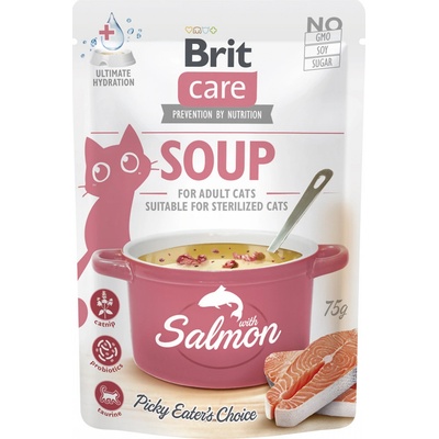 Brit Care Cat Soup Salmon 75 g