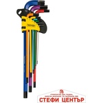 Topmaster Professional Шестограми цветни 1.5-10mm к-т 9бр дълги CR-V TMP (390172) - steficenter