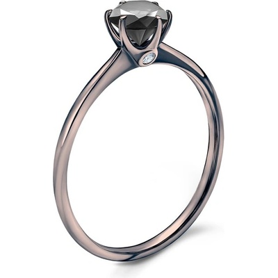 Savicki Zásnubný prsteň The Journey čierne zlato čierny diamant TJ R3 SZCD CZ