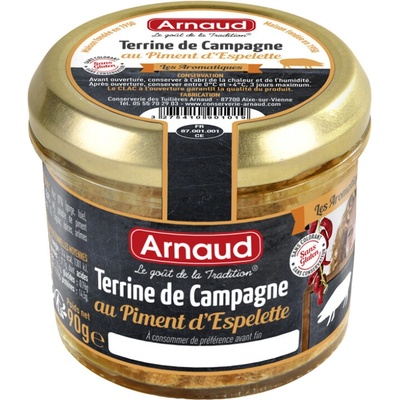 Arnaud Terrine de Campagne au Piment d sedlácká terénu s Espellette 90 g