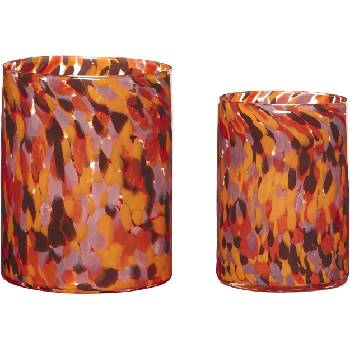 Hübsch Вази Luce оранжеви 2 бр (281501)