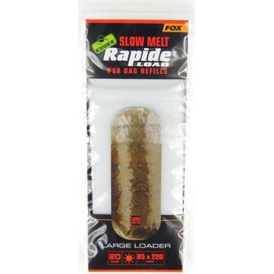 FOX Náhradné PVA vrecká Edges Rapide Load PVA Bag Slow Melt Refills 85 x 220 mm 20ks