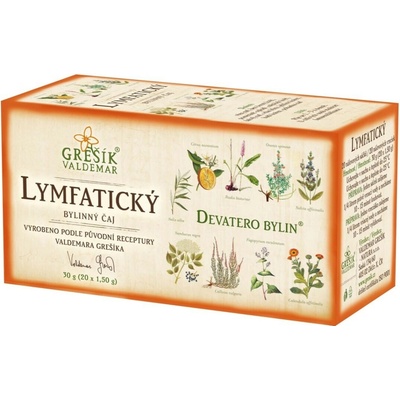 Grešík Devatero bylin Lymfatický čaj 20 x 1,5 g