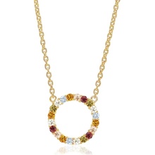 Sif Jakobs Okouzlující pozlacený náhrdelník s kubickými zirkony SJ-C338-1-ACZ-YG