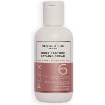 Revolution Haircare London Plex 6 Bond Restore Styling Cream защитен крем за коса, без изплакване 100 ml за жени