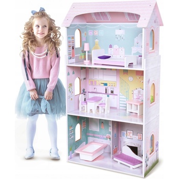 Ecotoys Drevený domček pre bábiky Blueberry Residence