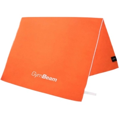 GymBeam Mini Quick-Drying Sports Towel | Orange-White [50 x 90 cm]