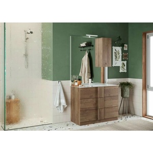 LC Mobili Комплект долен шкаф и мивка за под, кафяв, LC Mobili Italia Jupiter 82x86x47 см (433963-T80)