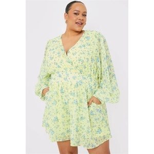 In The Style Гащеризон In The Style Studio In The Style Curve Wrap Playsuit - Yellow