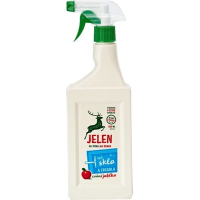 Jelen na skla a zrcadla s vůní jablka 500 ml
