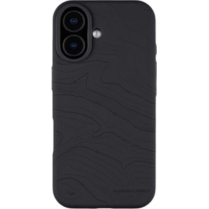 Tactical iPhone 17 TACTICAL MAGFORCE BEAVER силиконов калъф за телефон с вътрешна част от микрофибърна плюшена материя, топографски мотив, ЧЕРЕН (57983126344)