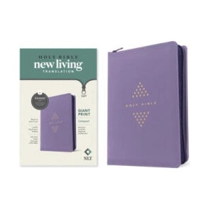 NLT Compact Giant Print Zipper Bible, Filament-Enabled Edition (Leatherlike, Diamond Lavender, Red Letter) | TYNDALE (ISBN: 9781496486721)