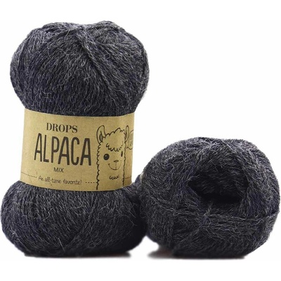 Drops Alpaca MIX 0506 antracit