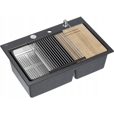 GraniteQ MARC 120 WORKSTATION čierny diamant