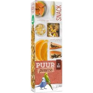 Witte molen PUUR Pauze Sticks - крекери с папая и портокал за вълнисти папагали 60 гр, 2 броя, Witte Molen, Холандия - 654886