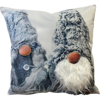 Forbyt Vianočný 3D Škriatkovia DUO šedá 6817M 40 x 40 cm