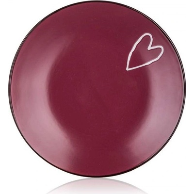 Banquet Heart 19 cm bordó