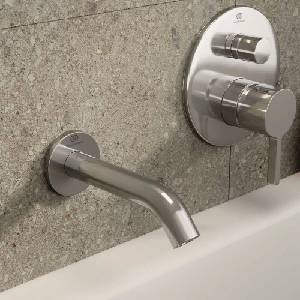 Ideal Standard Вграден смесител за вана и душ Ideal Standard Atelier Joy, гланциран хром, без скрито тяло (A7383AA)