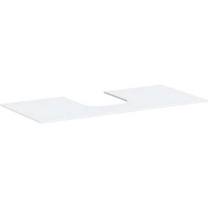 Hansgrohe Xevolos E - Плоча под умивалника, 118x55 см, отвор в средата, матово бяло 54210700 (54210700)