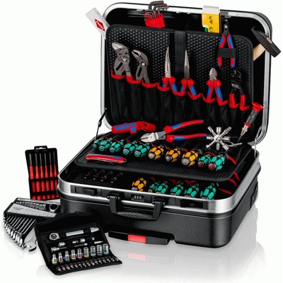 Kufr s nářadím BIG Basic Move pro mechaniky, sada 90 dílů - KNIPEX 00 21 06 M