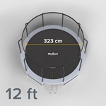 Rebel active trampoline pro 12 фута/366 см (rba-8003)