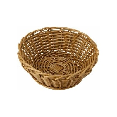 Košík kulatý průměr 16 cm polyratan tmavý
