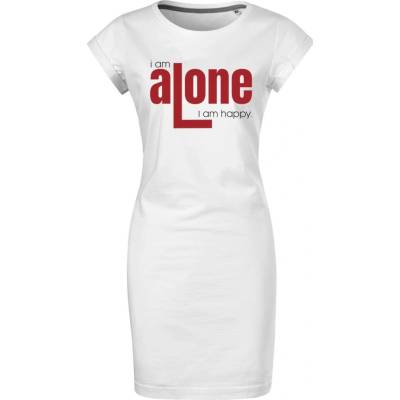 Dámské šaty I am alone bílá