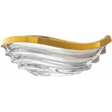 Bohemia Prestige Krištálová misa Metropolitan mat Gold 305 mm
