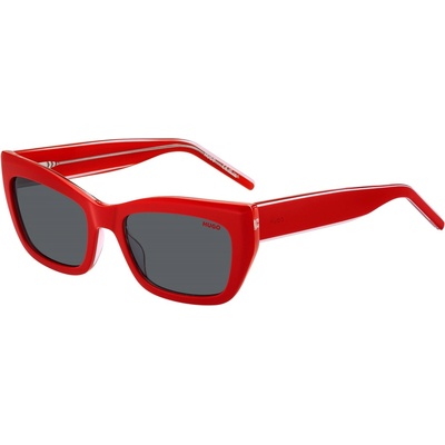 HUGO BOSS Слънчеви очила Hugo Women's Rectangular Round Sunglasses - Red Pink