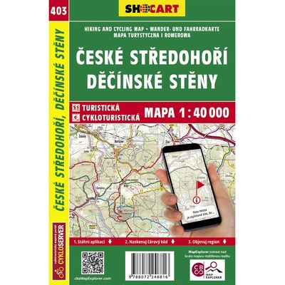 České středohoří mapa 1:40 000 č. 403