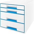 Leitz WOW Cube 5213 box so zásuvkami 4 x DIN A4 zásuviek: 4 biela 5213-20-23