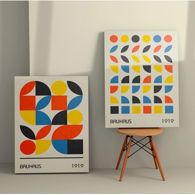 ASIR Set obrazů na plátně 2 ks ( 50 x 70 cm) Bauhaus