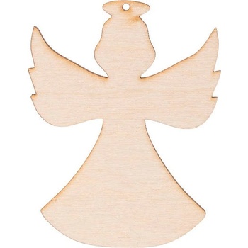 ČistéDrevo Drevený Anjel XIII s dierkou 8 x 6 cm