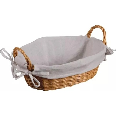 Pletený kôš na chleba oválny s rukoväťou Kesper 30x21 cm, plastový
