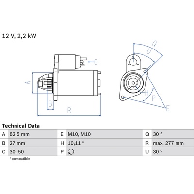 żtartér BOSCH 0 986 014 660
