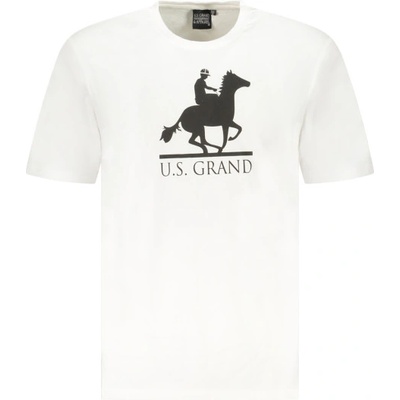 U. s. grand polo Мъжка тениска с къс ръкав us grand polo, Размер l, Цвят Бял (au02646_bi6bianc)