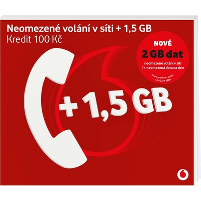 VODAFONE Předplacenka – 2 GB