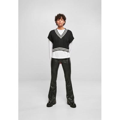 Urban Classics Дамски къс плетен елек в черен цвят Urban ClassicsUB-TB5090-00007 - Черен, размер L