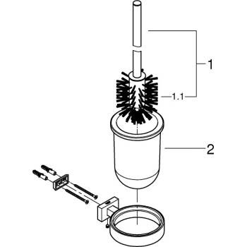 GROHE ESSENTIAL Cube WC souprava 40513000 K5300098