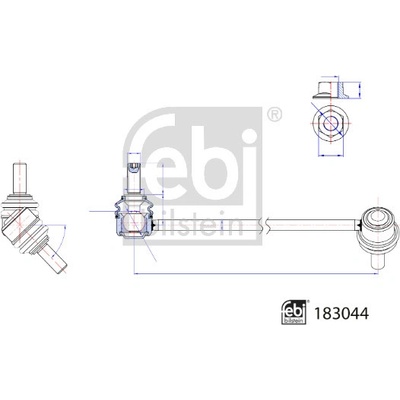 Tyč/vzpěra, stabilizátor FEBI BILSTEIN 183044