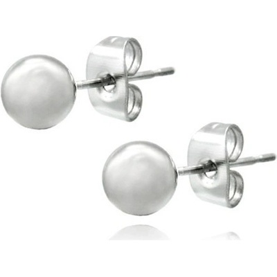 Šperky eshop ze stříbra puzetky s lesklou kuličkou X27.8